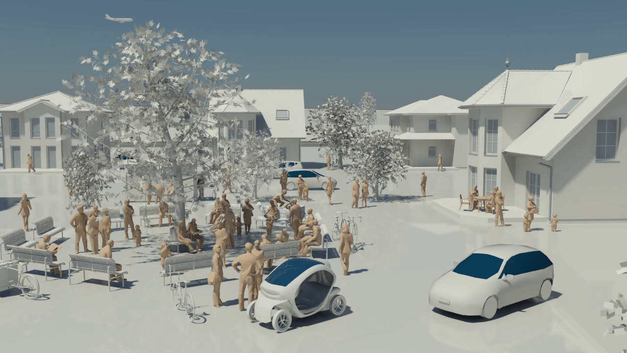 Digitalisiertes 3D-Stadtmodell