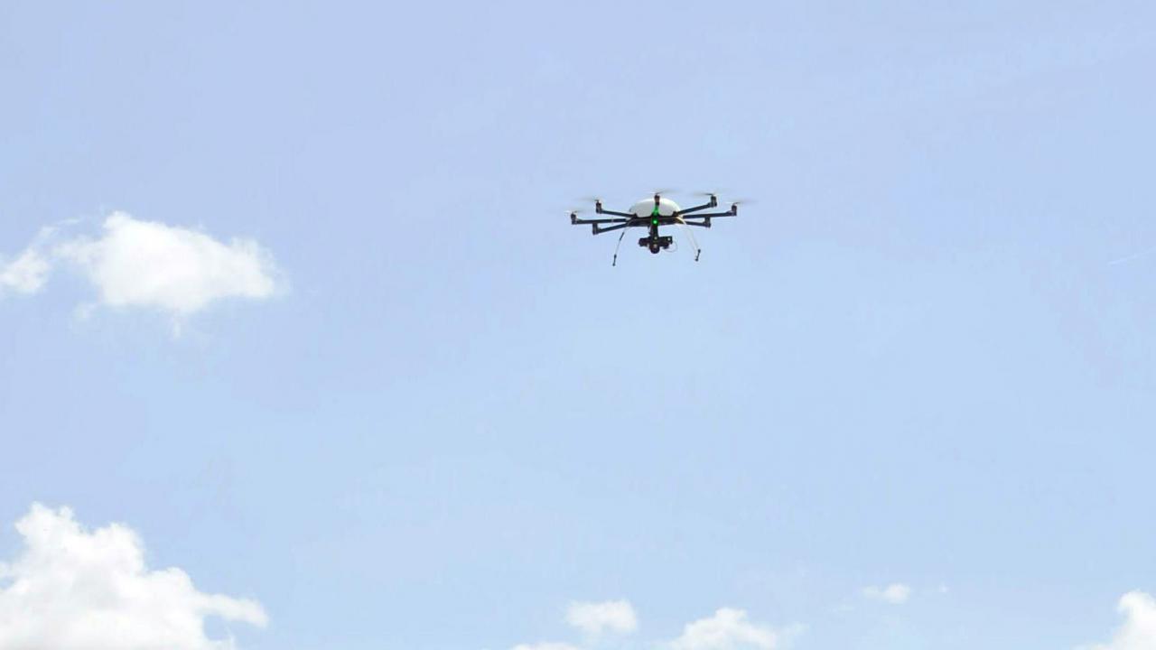 Live demonstration of a Geo-Copter X8000
