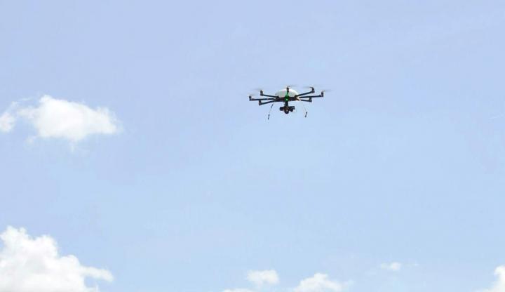 Live demonstration of a Geo-Copter X8000