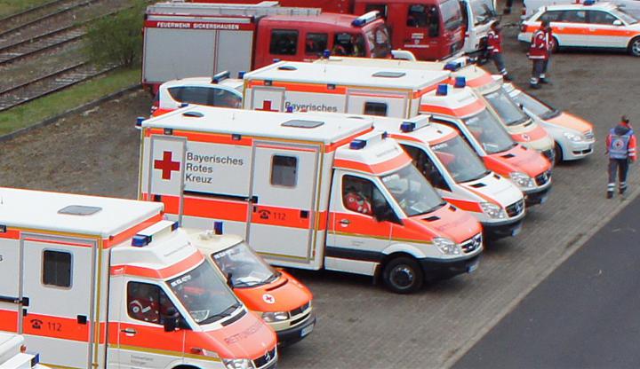 Vom 5. bis 8. Juni 2015 unterstützt das Deutsche Zentrum für Luft- und Raumfahrt (DLR) das Bayerische Rote Kreuz (BRK) als Teil der Arbeitsgemeinschaft der Hilfsorganisationen in Bayern im Reservezentrum Geretsried.
