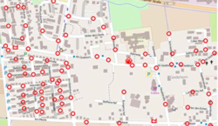 In OSM sind für bestimmte Regionen Hydranten inklusive Anschlusstyp und Durchmesser sowie Feuerwachen erfasst